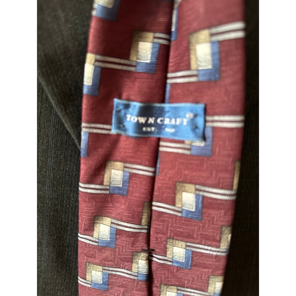 Town Craft men’s size large suit jacket and tie - Picture 2 of 9